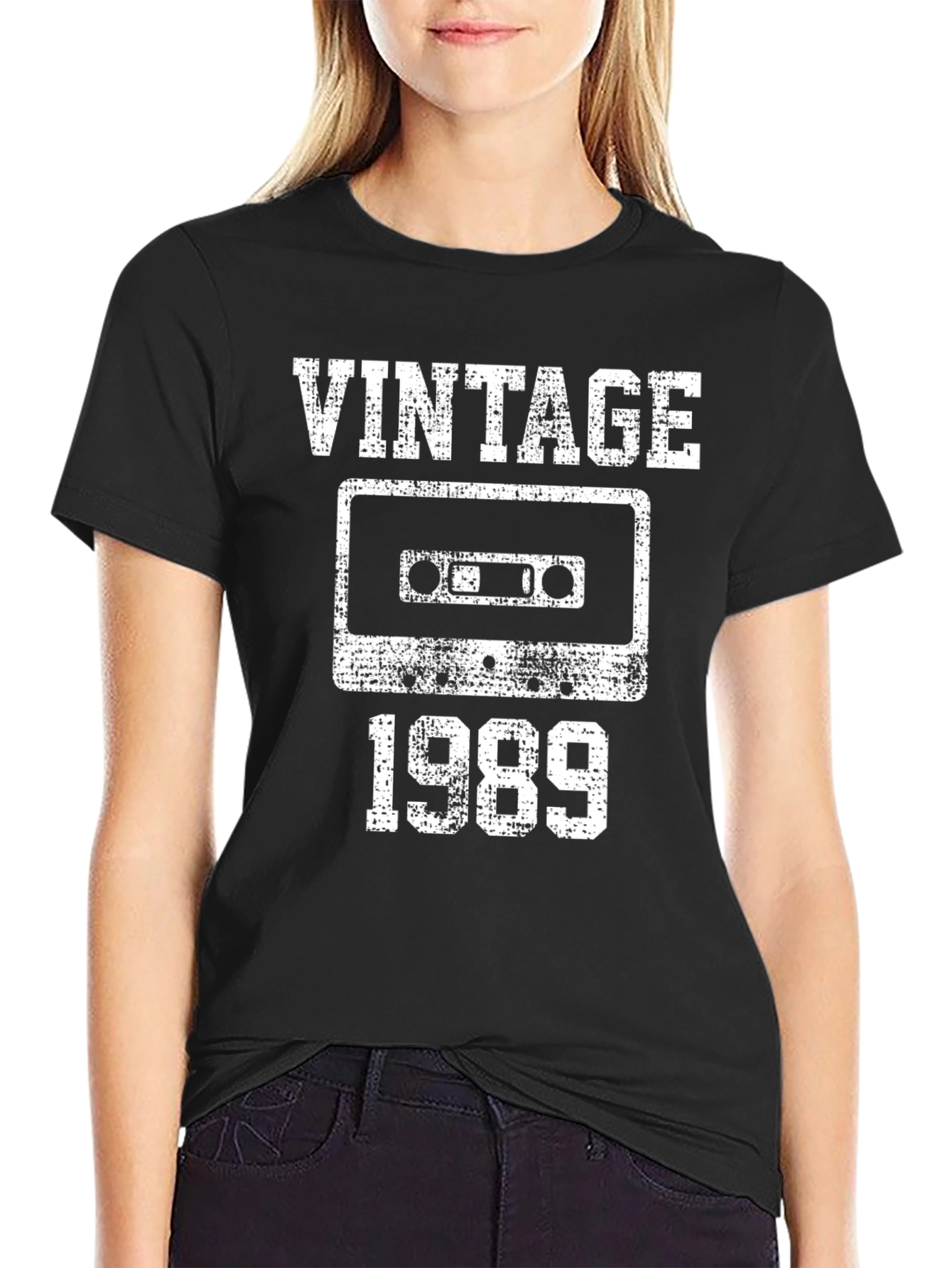 Vintage 1989 Cassette T-Shirt - Retro Music Lover Tee