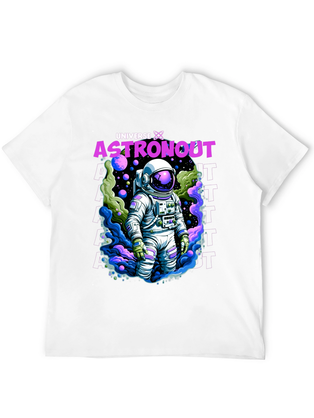 Universe Astronaut Graphic T-Shirt