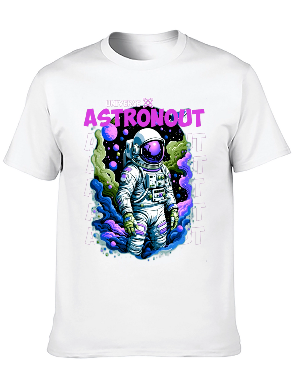 Universe Astronaut Graphic T-Shirt