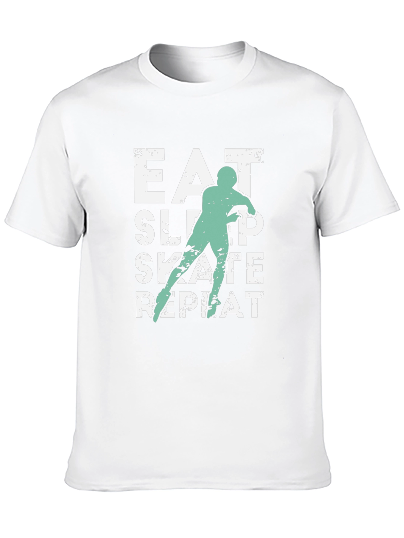 Eat Sleep Skate Repeat Black T-Shirt