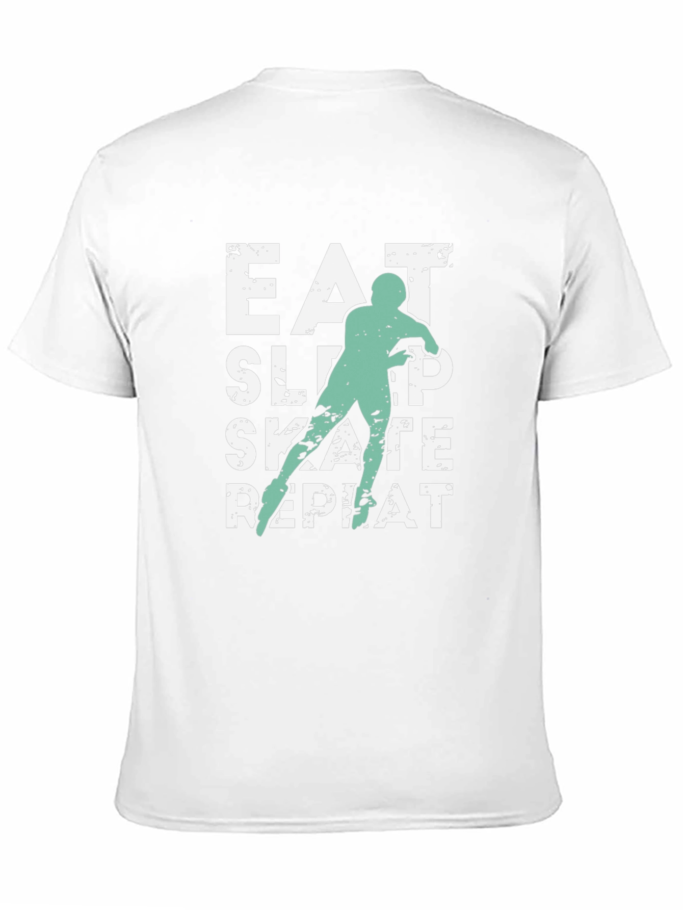 Eat Sleep Skate Repeat Black T-Shirt