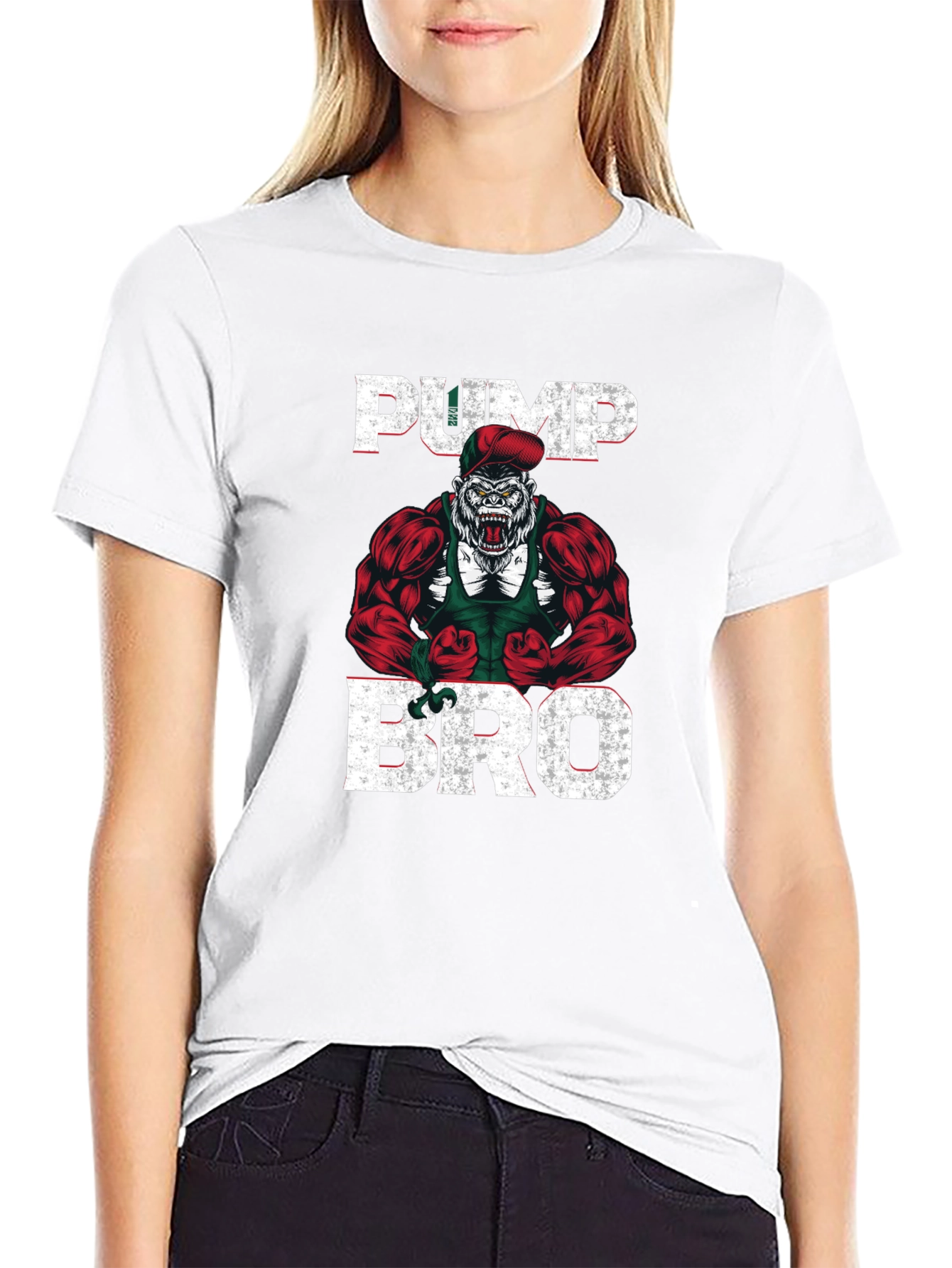 Pump Bro Gorilla Graphic T-Shirt