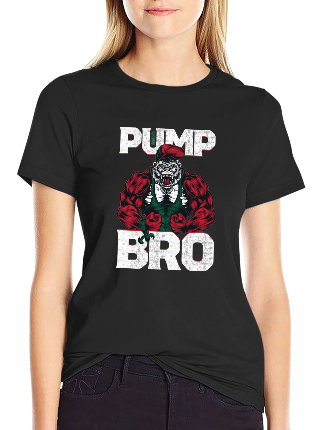 Pump Bro Gorilla Graphic T-Shirt