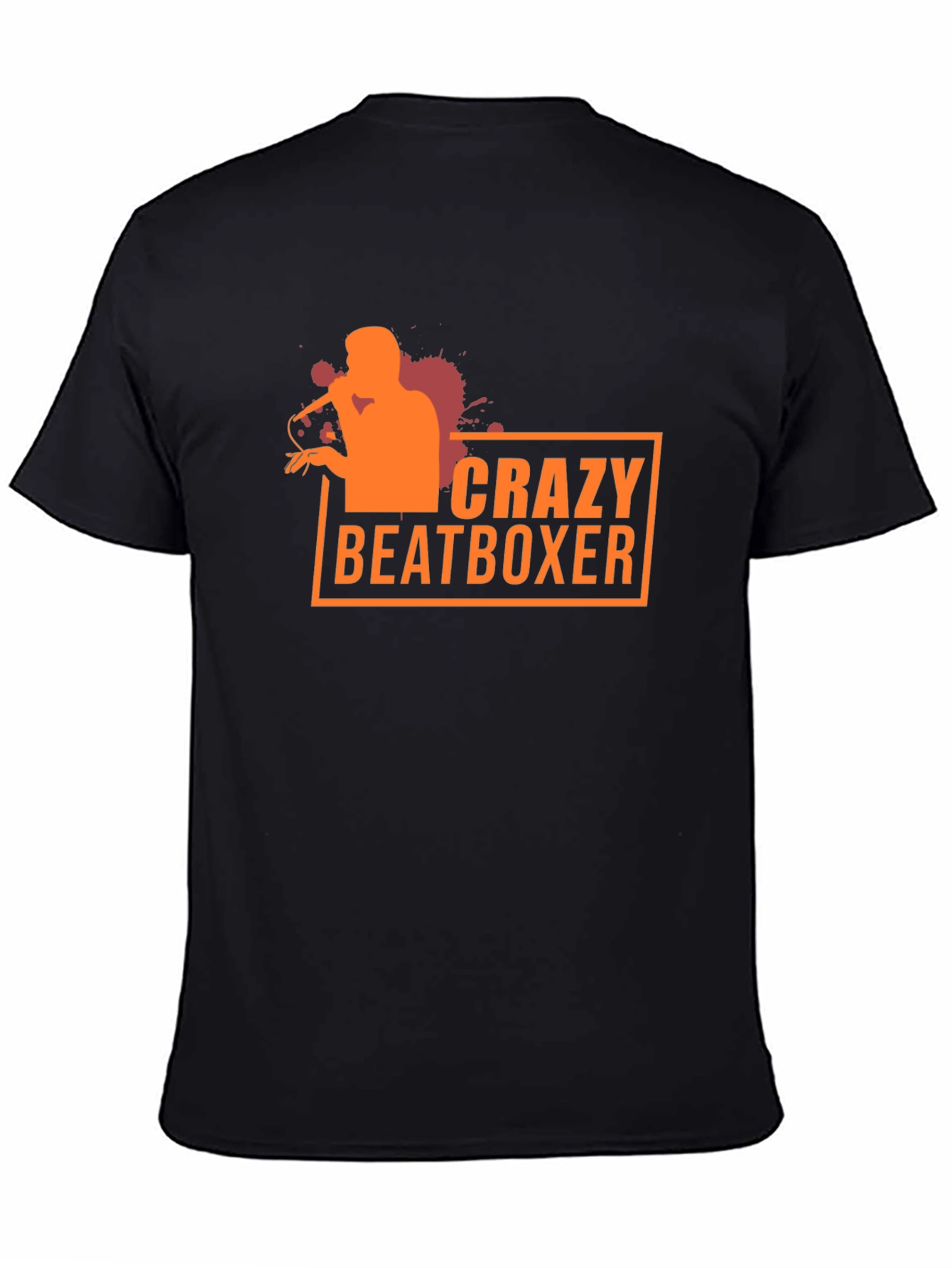 Crazy Beatboxer Graphic Tee - Black