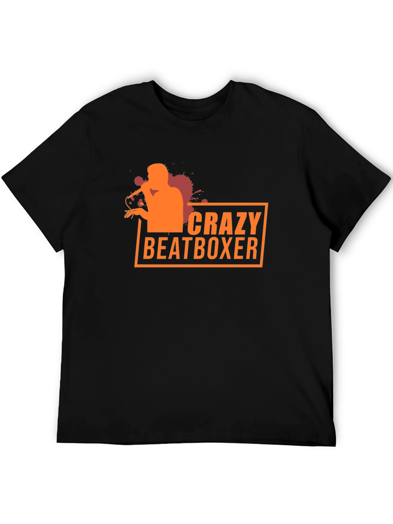 Crazy Beatboxer Graphic Tee - Black
