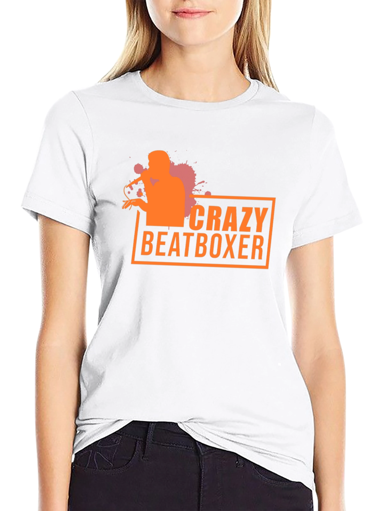 Crazy Beatboxer Graphic Tee - Black