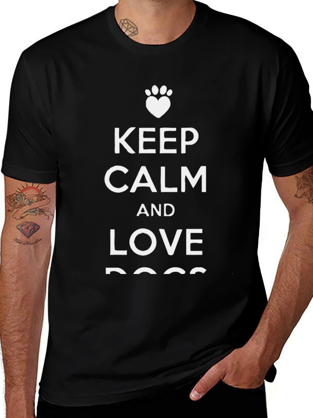 Keep Calm Love Dogs T-Shirt