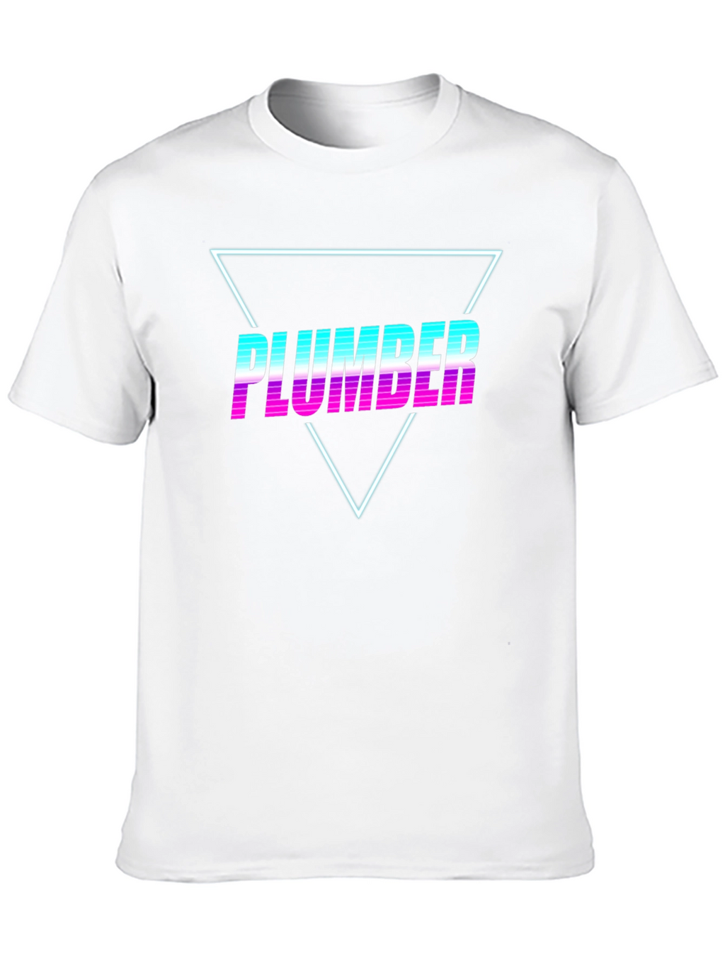Retro Plumber T-Shirt - Vaporwave Design