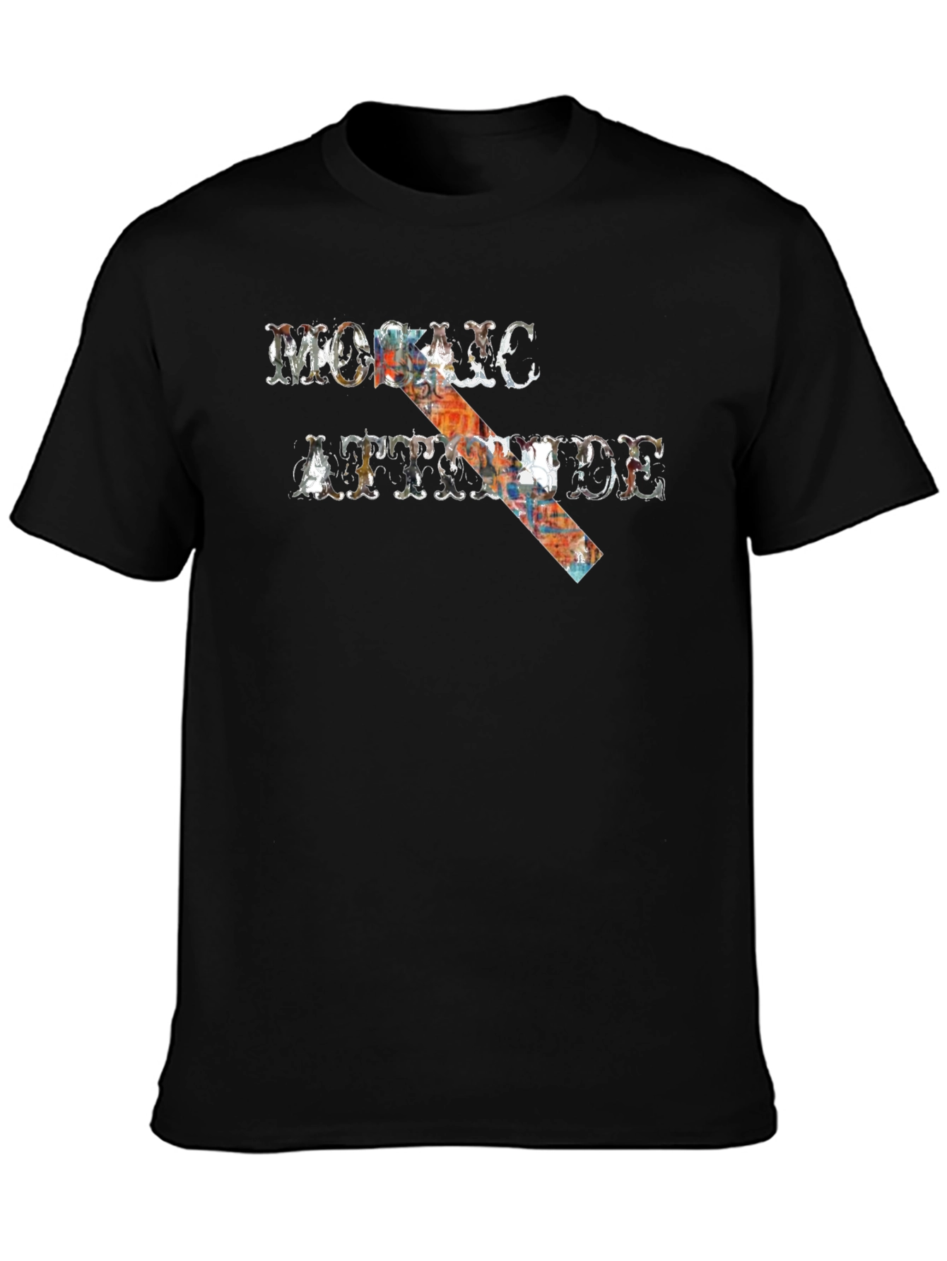 Mohawk Attitude Graphic Tee - Black Casual T-Shirt