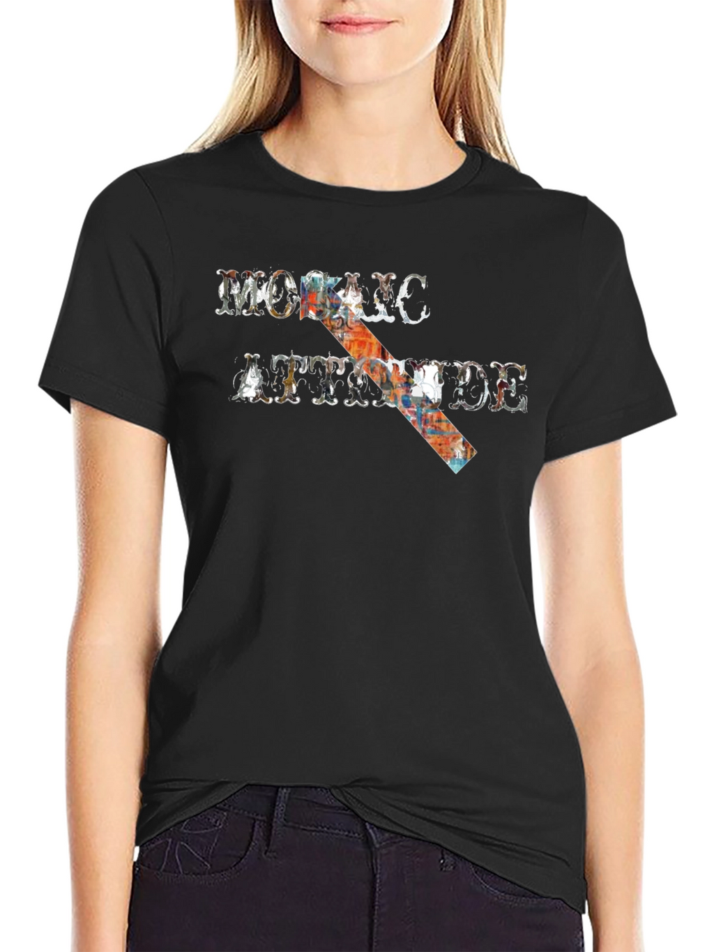 Mohawk Attitude Graphic Tee - Black Casual T-Shirt