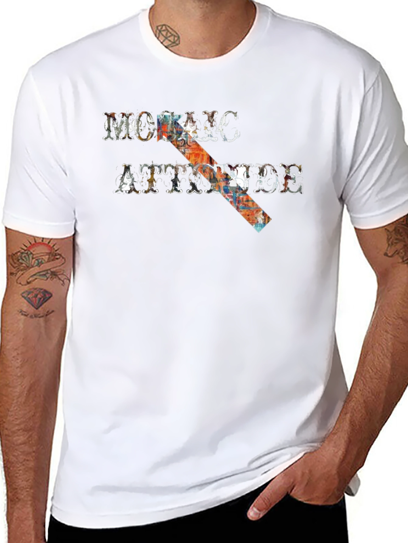 Mohawk Attitude Graphic Tee - Black Casual T-Shirt