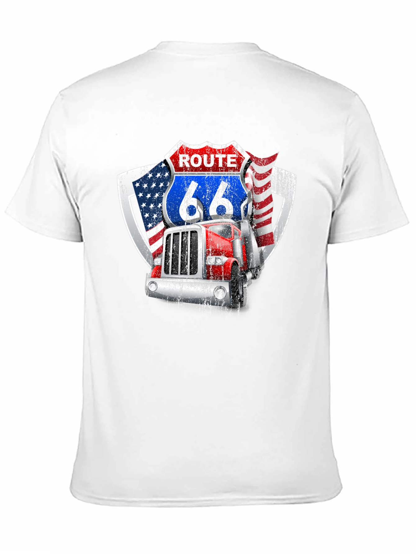 Route 66 Trucker Graphic Tee