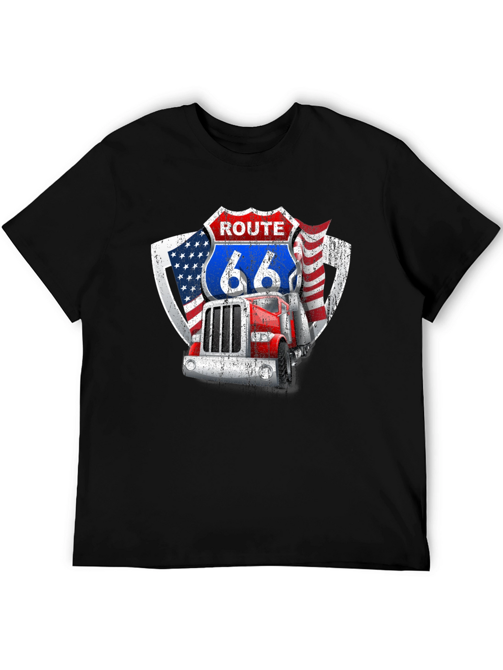 Route 66 Trucker Graphic Tee