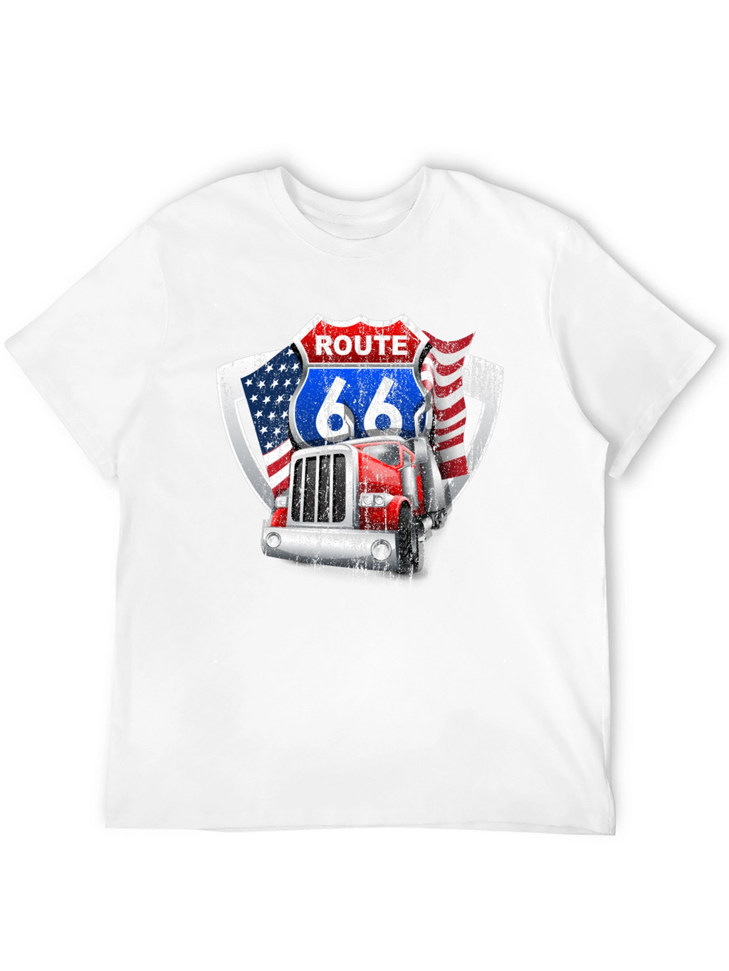 Route 66 Trucker Graphic Tee
