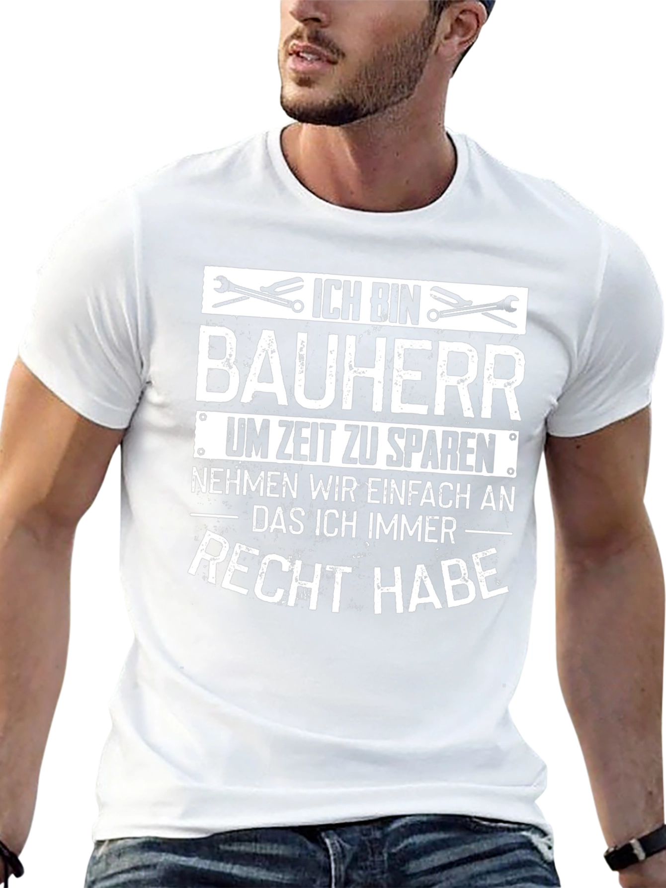 Ich Bin Bauherr T-Shirt - Funny Builder Gift