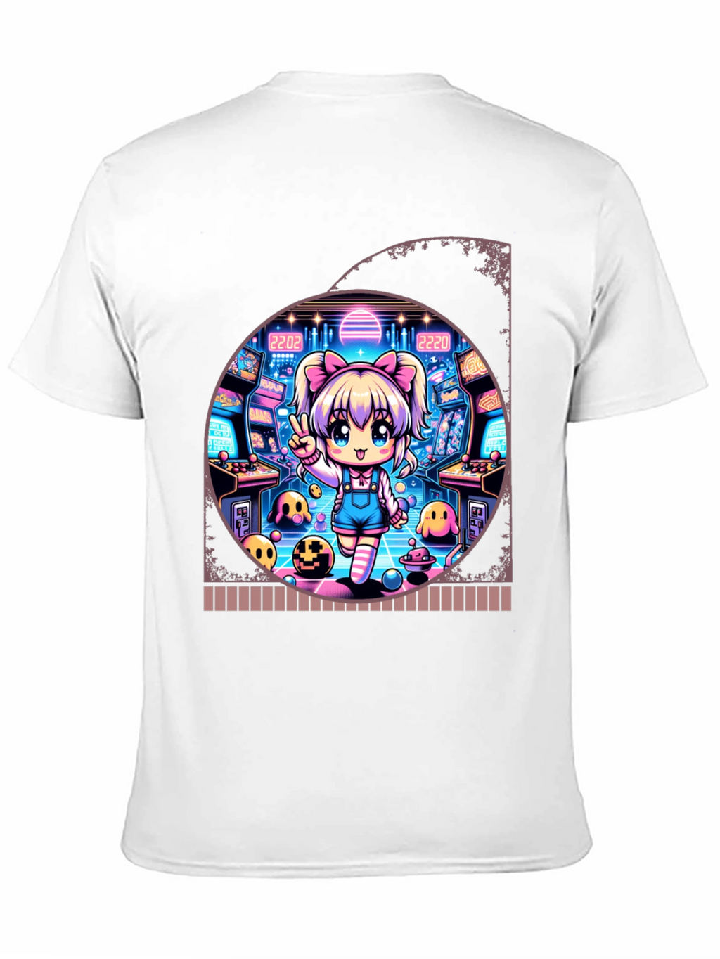 Retro Arcade Anime Graphic T-Shirt