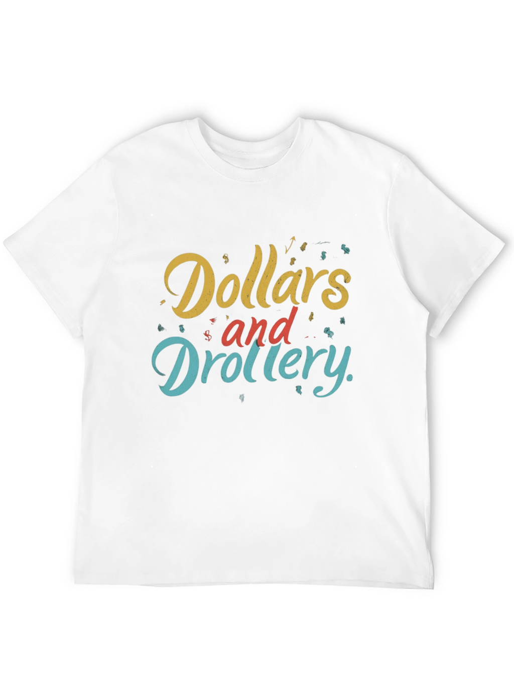 Dollars and Drollery Black Graphic Tee