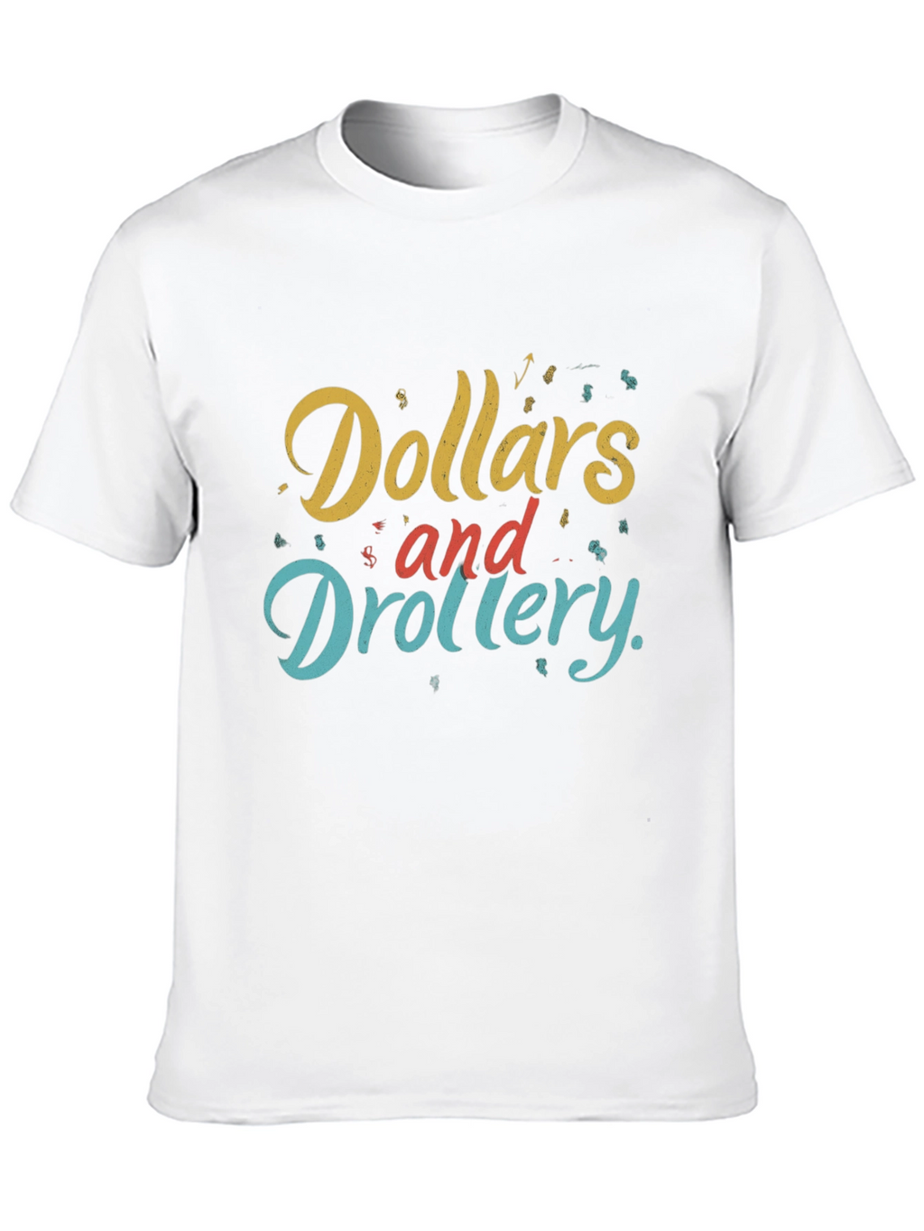 Dollars and Drollery Black Graphic Tee