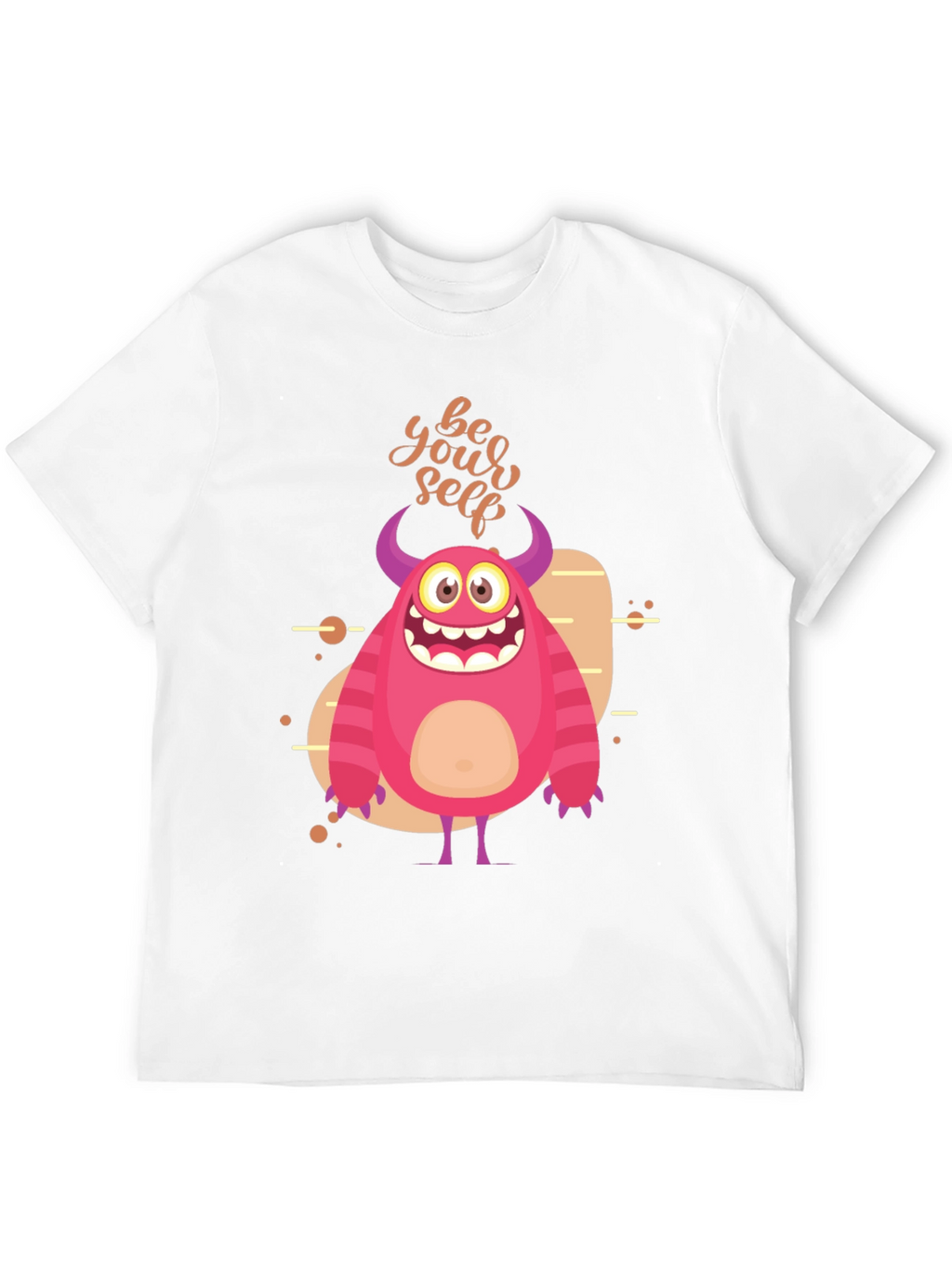 Be Yourself Monster Graphic T-Shirt - Black