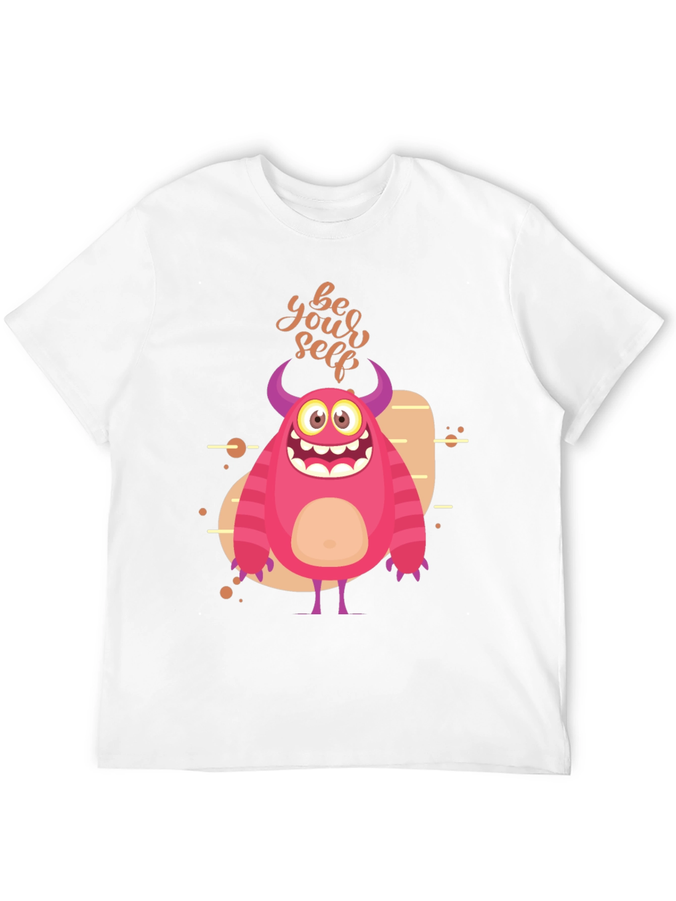 Be Yourself Monster Graphic T-Shirt - Black