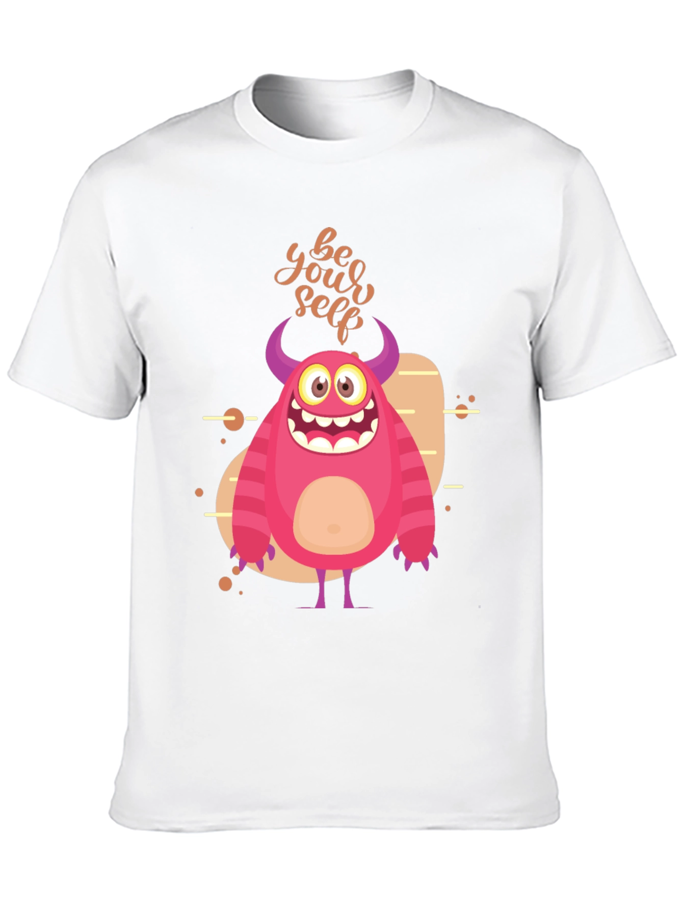 Be Yourself Monster Graphic T-Shirt - Black