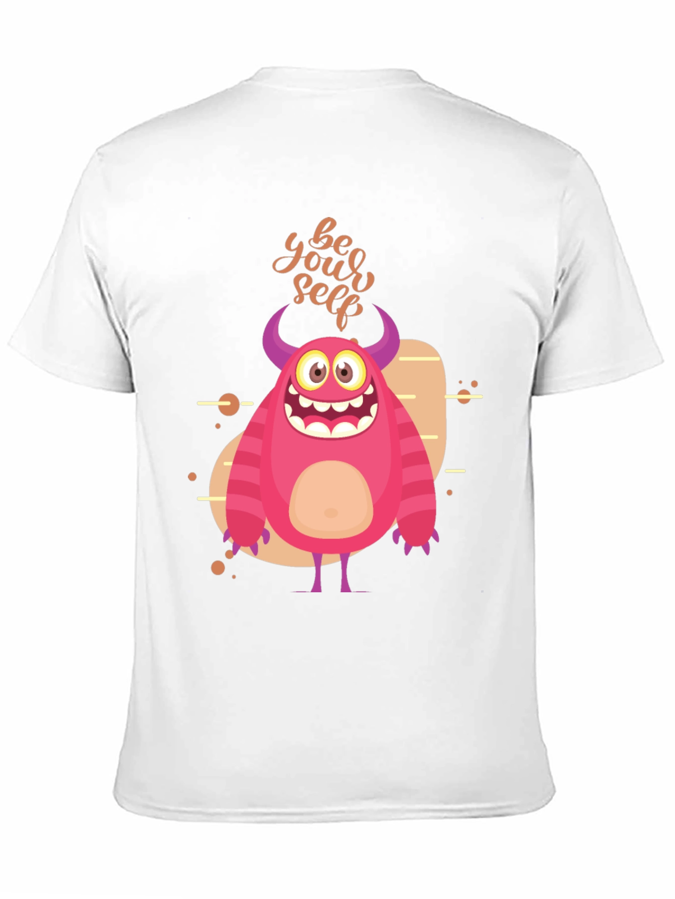 Be Yourself Monster Graphic T-Shirt - Black