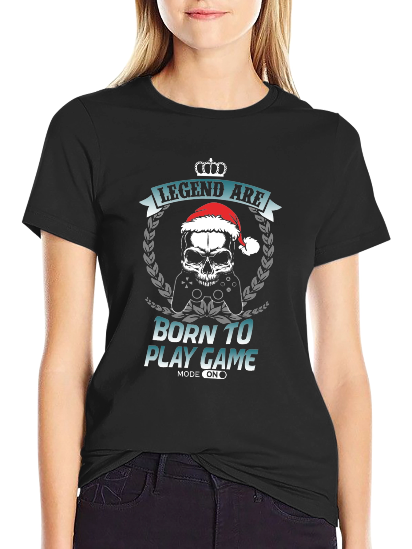 Legend Born to Play Game - Mens Black Graphic Tee