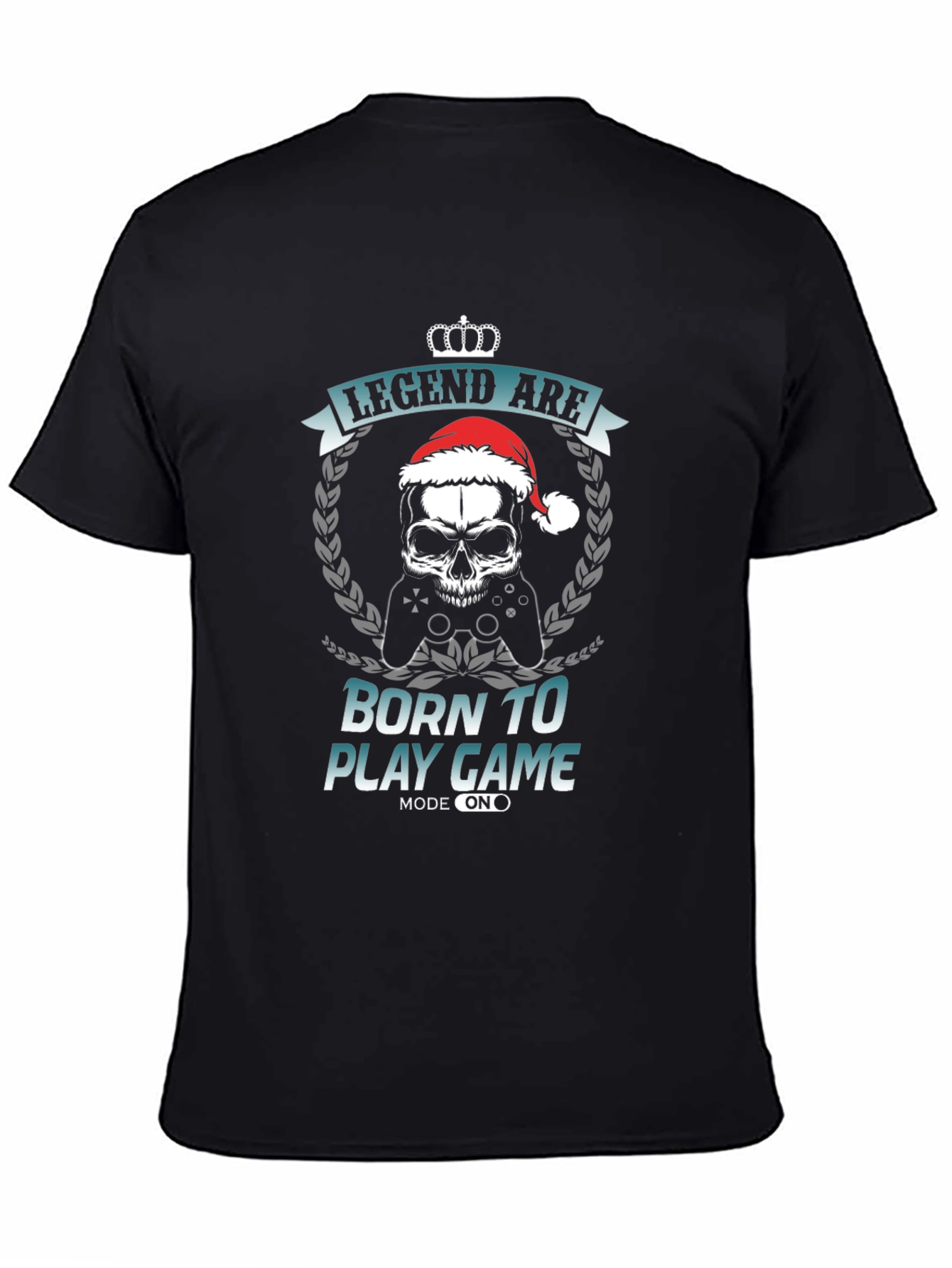 Legend Born to Play Game - Mens Black Graphic Tee