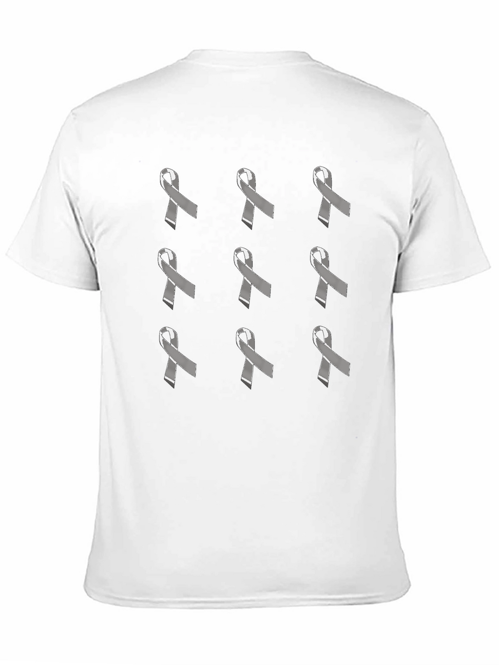 Awareness Ribbon Patterned T-Shirt