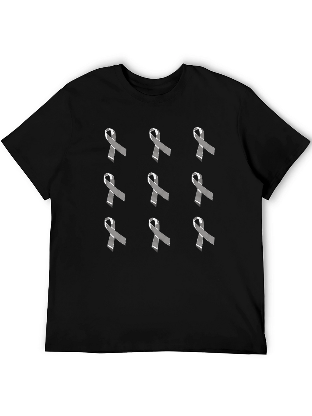 Awareness Ribbon Patterned T-Shirt