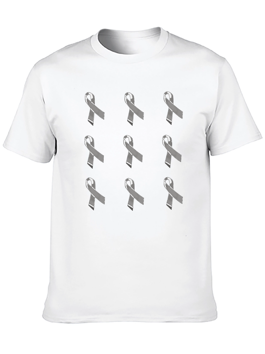 Awareness Ribbon Patterned T-Shirt