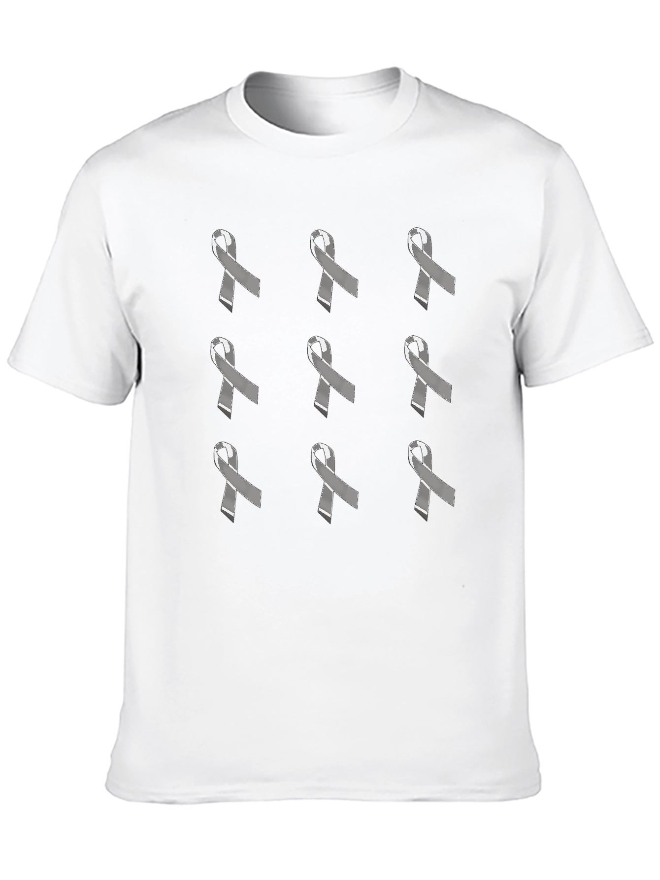 Awareness Ribbon Patterned T-Shirt