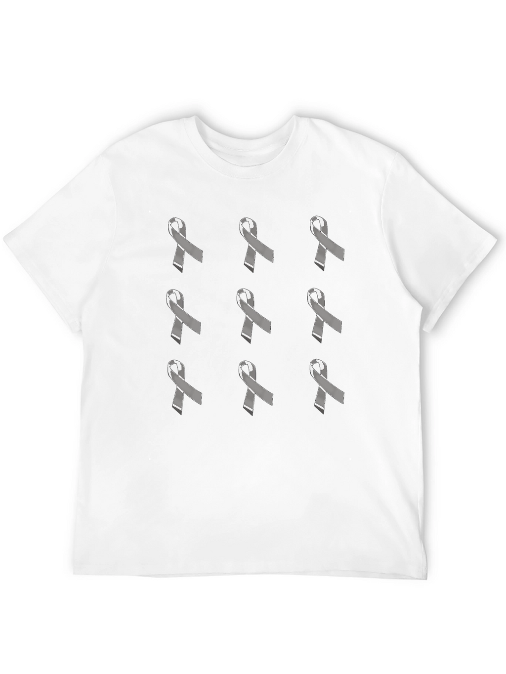 Awareness Ribbon Patterned T-Shirt