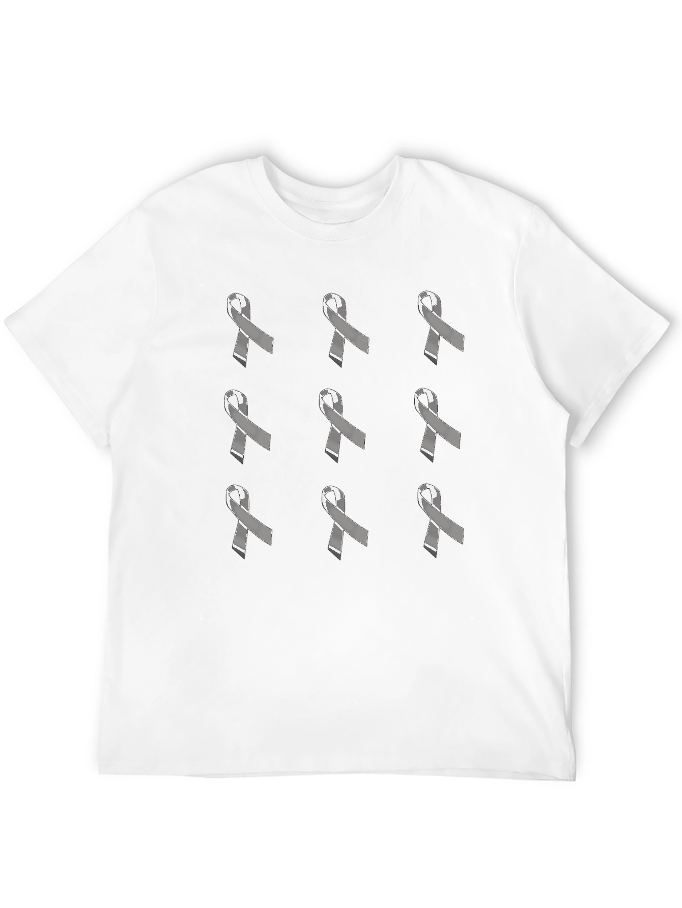 Awareness Ribbon Patterned T-Shirt