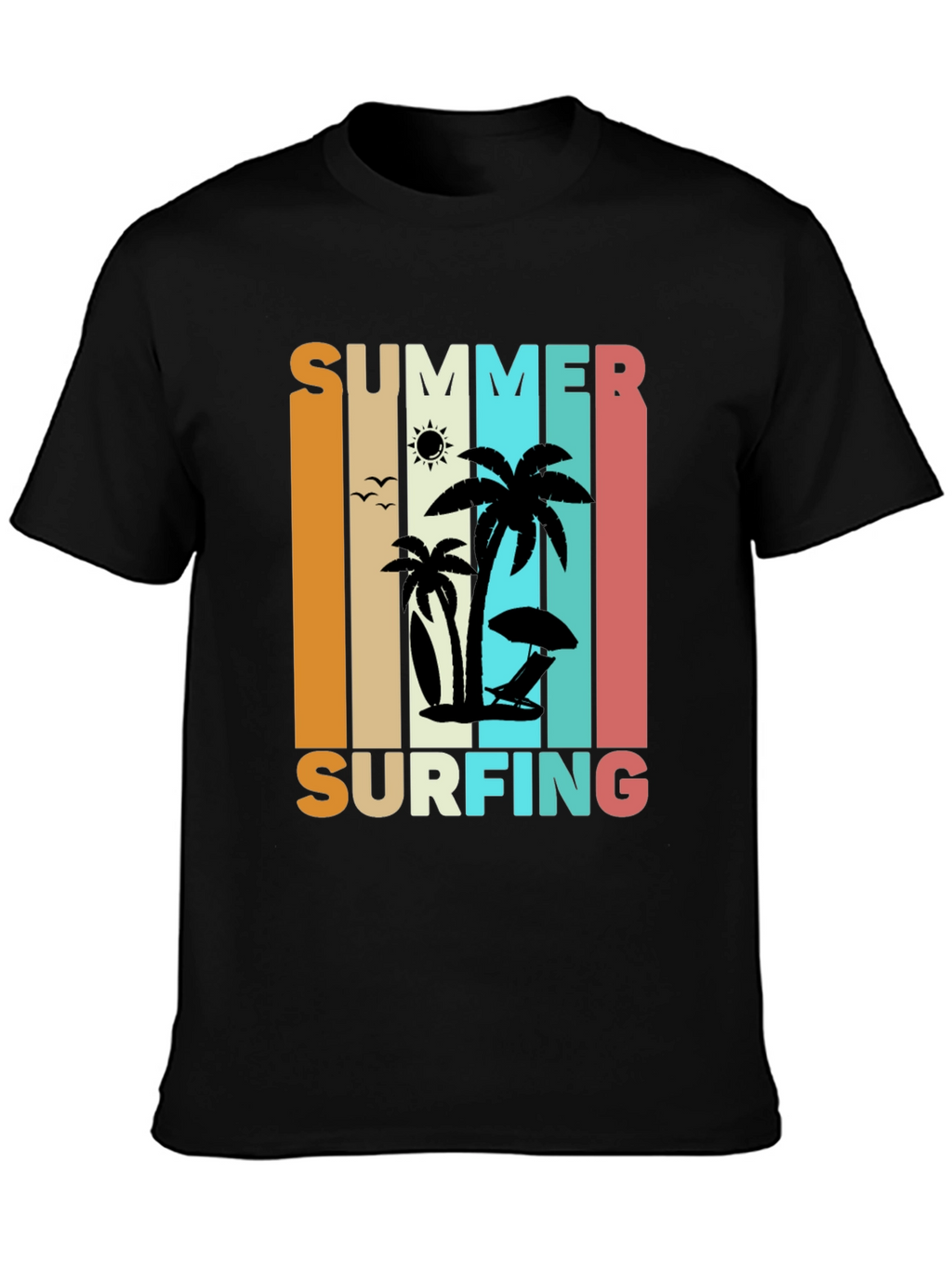 Summer Surfing Retro T-Shirt
