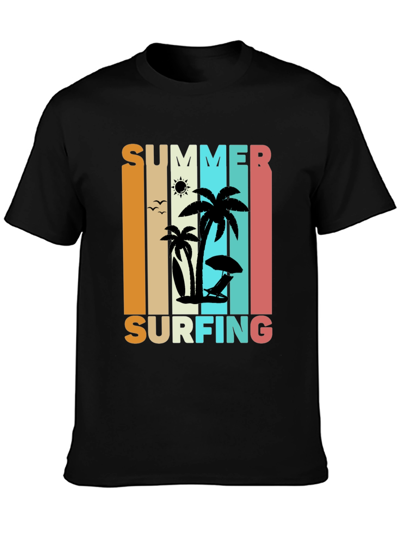 Summer Surfing Retro T-Shirt