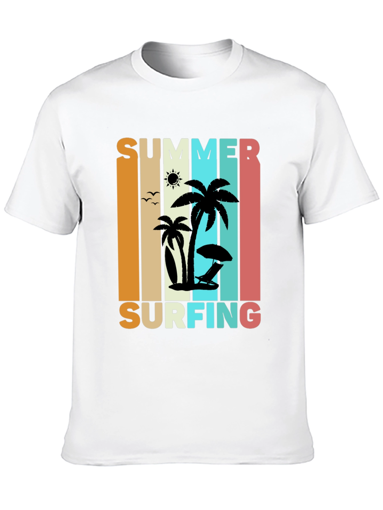 Summer Surfing Retro T-Shirt