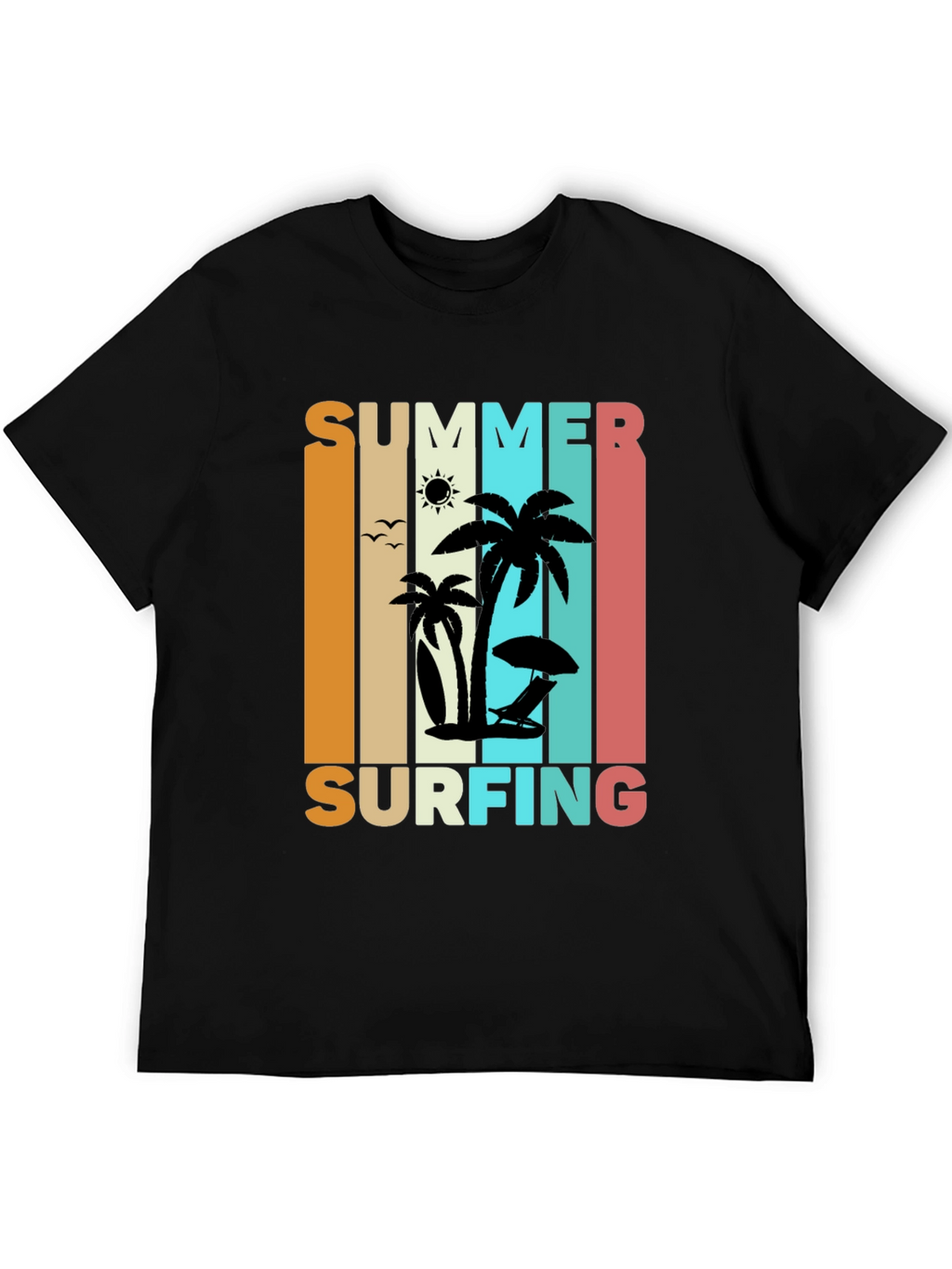 Summer Surfing Retro T-Shirt