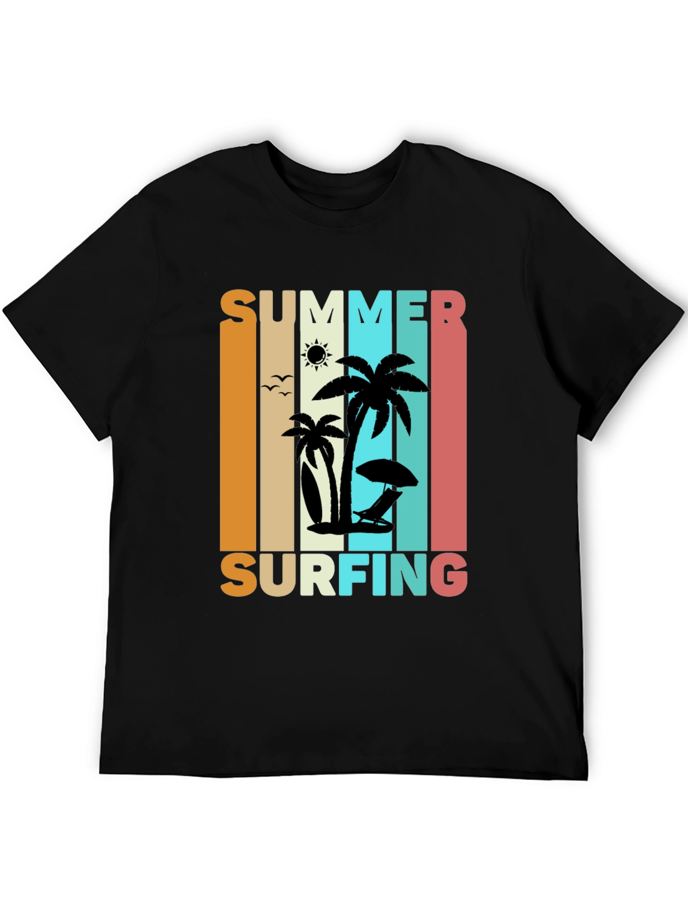 Summer Surfing Retro T-Shirt