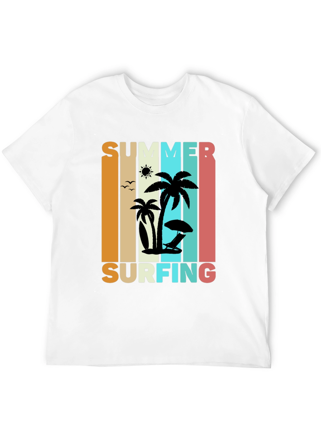 Summer Surfing Retro T-Shirt