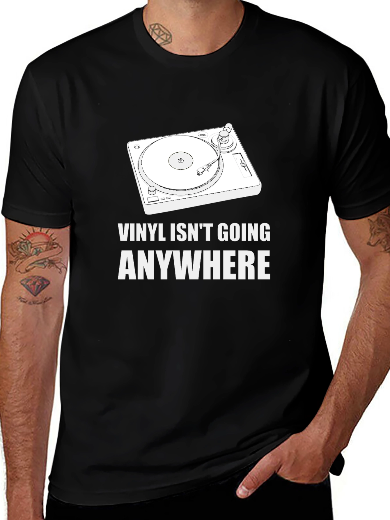 Vinyl Isnt Going Anywhere Graphic T-Shirt