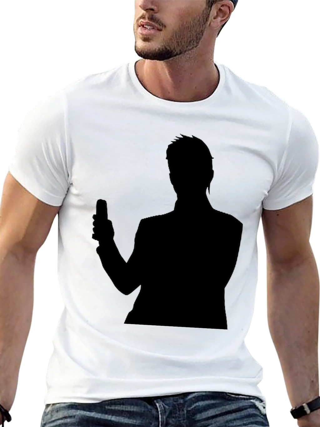 Silhouette Graphic Tee - Black
