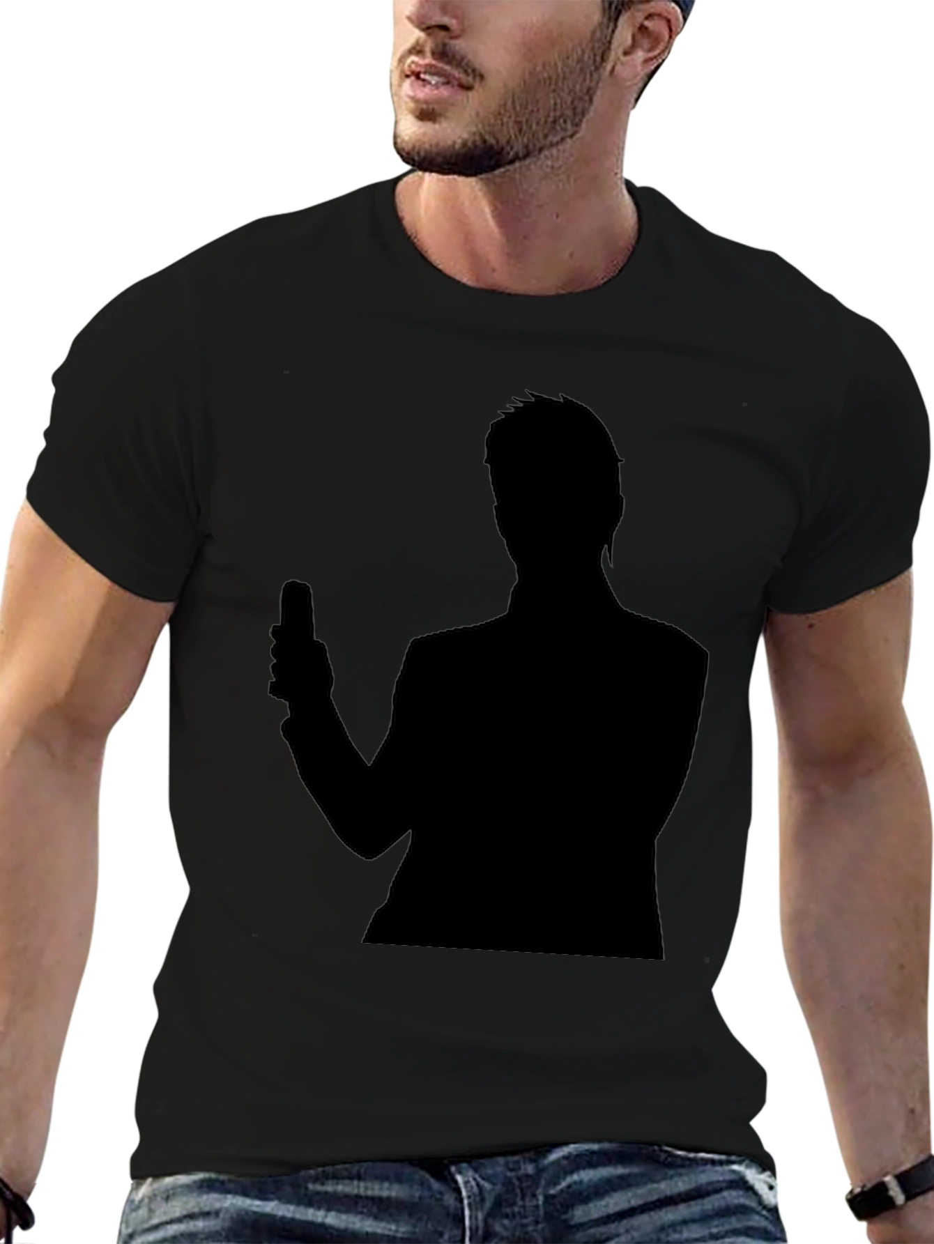 Silhouette Graphic Tee - Black