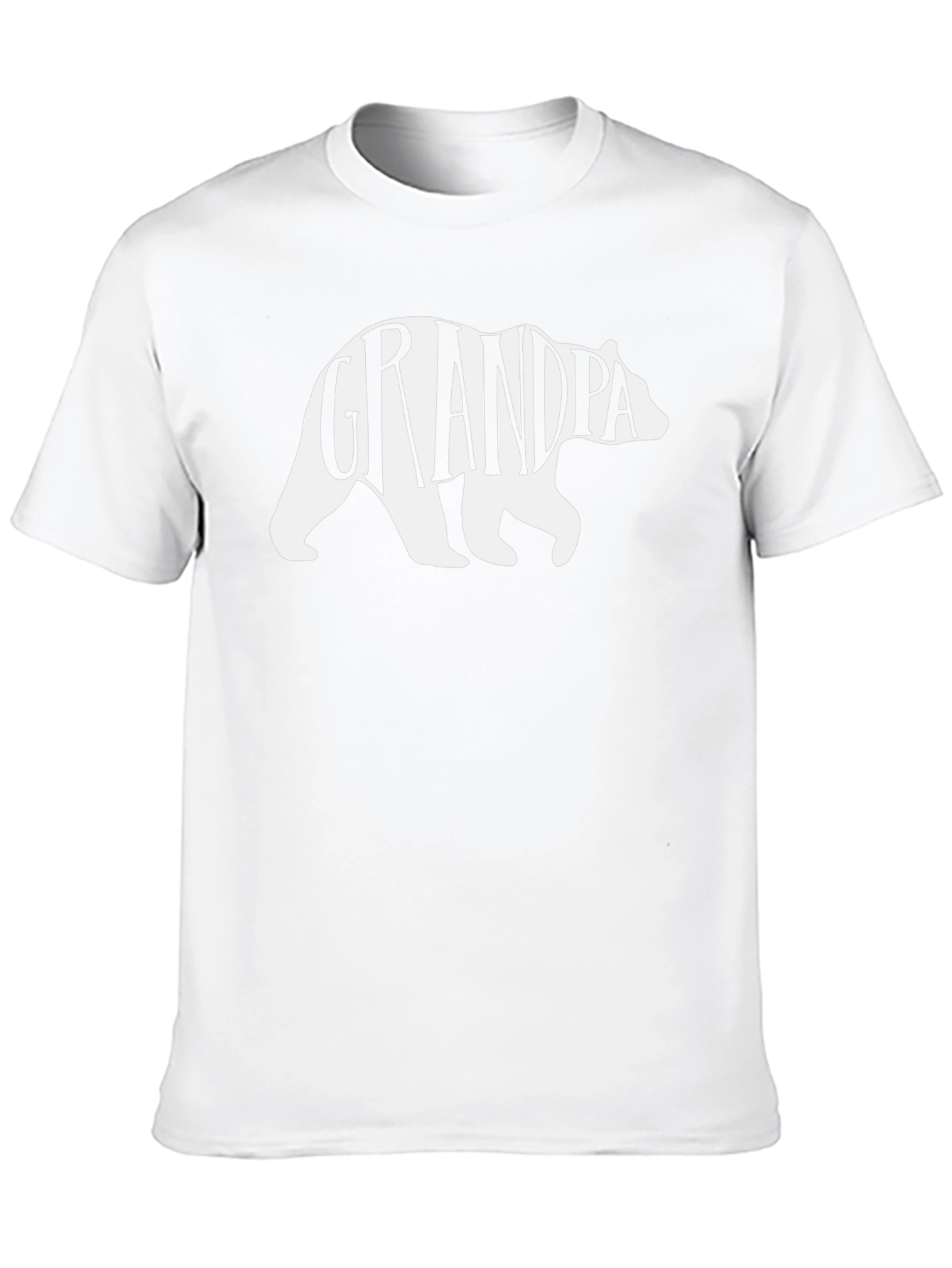 Grandpa Bear Graphic T-Shirt - Black Cotton Tee