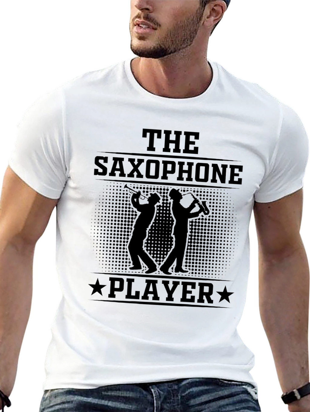 The Saxophone Player Graphic T-Shirt