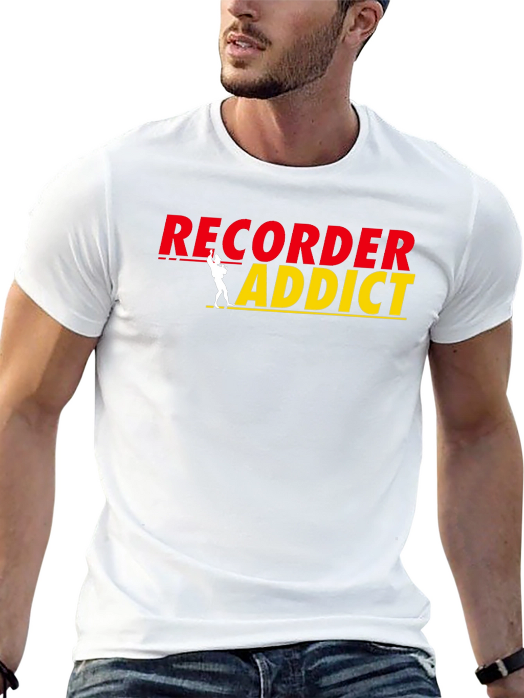 Recorder Addict Graphic T-Shirt