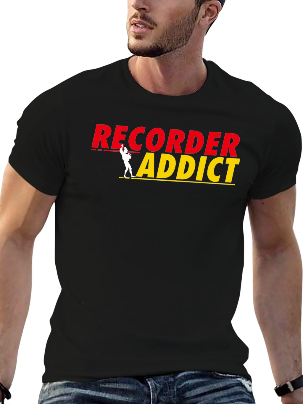 Recorder Addict Graphic T-Shirt