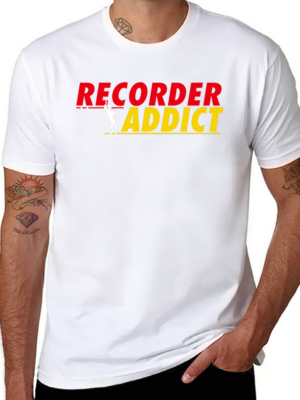 Recorder Addict Graphic T-Shirt