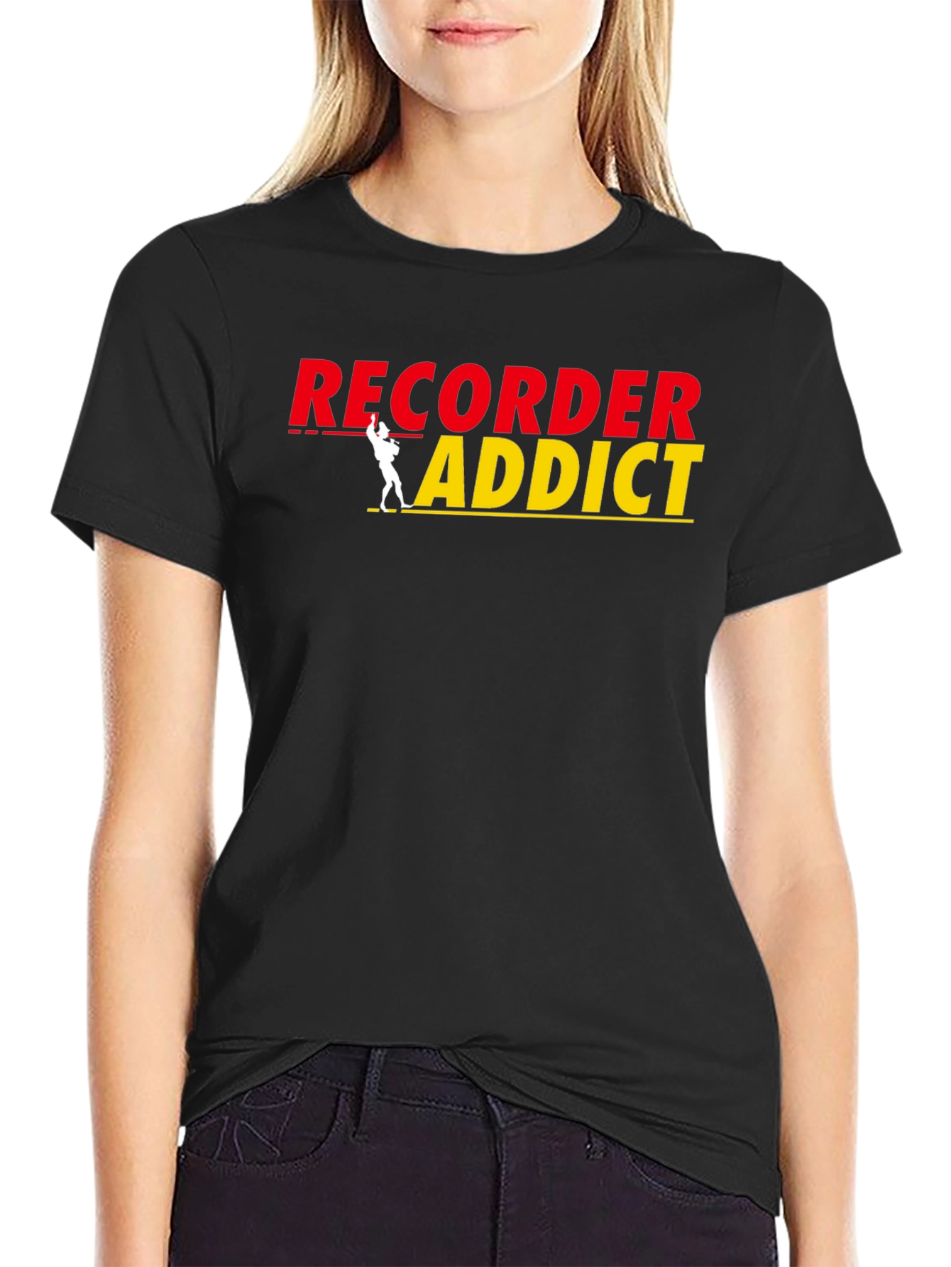Recorder Addict Graphic T-Shirt