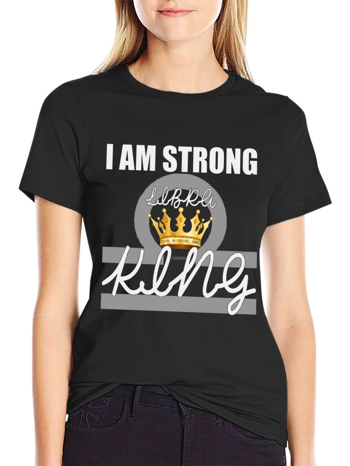 I Am Strong Libra King Graphic Tee